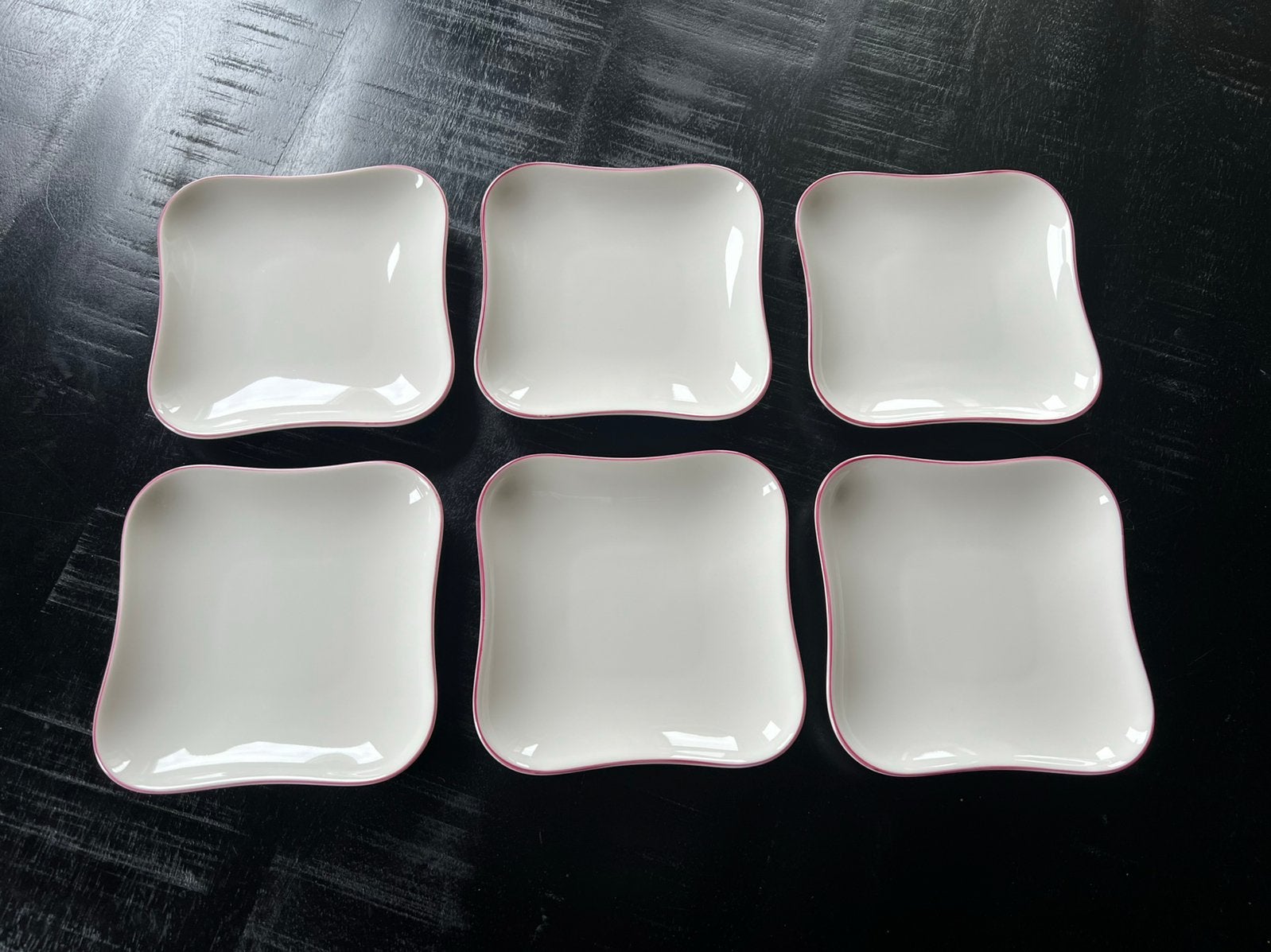 Villeroy & Boch Vivo kleine borden met roze rand, Ophalen of Verzenden, Porselein, Overige stijlen, Bord(en)