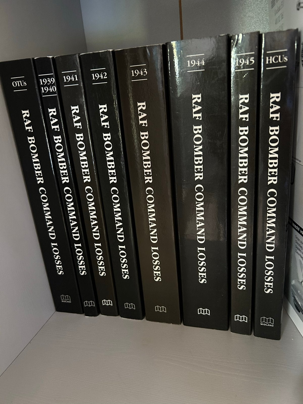 RAF Bomber Command Losses: Complete Set (8 delen), Ophalen of Verzenden, Tweede Wereldoorlog, Zo goed als nieuw, Luchtmacht