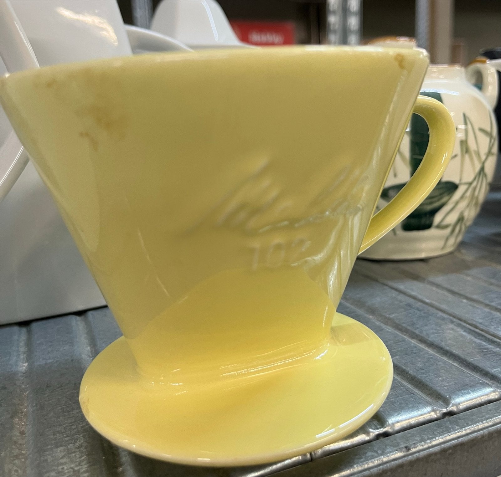 Melitta 102 Gele Koffiefilterhouder - Vintage Design, Ophalen of Verzenden