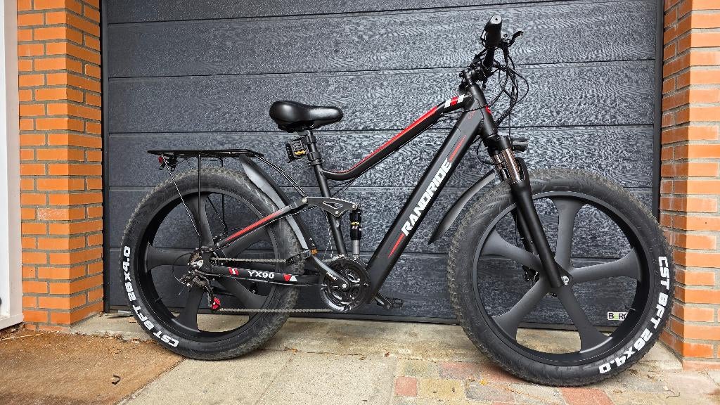 RANDRIDE YX90M powerfull Fat E-Bike, 26” MountainBike, Zo goed als nieuw, Minder dan 47 cm, 50 km per accu of meer, Ophalen