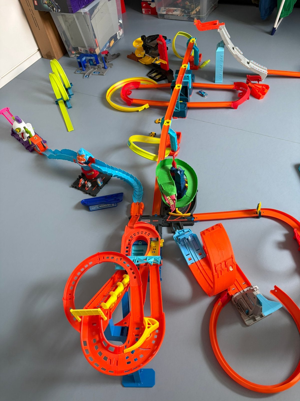 Hotwheels Racebaan, Ophalen, Zo goed als nieuw, Elektrisch, Hot Wheels