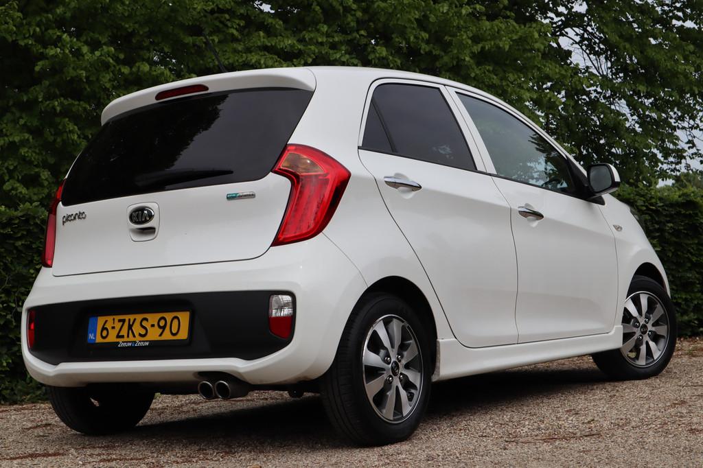 Kia Picanto 1.0 CVVT X-treme | Lederen bekleding | Climate c, Gebruikt, Zwart, 400 kg, Wit