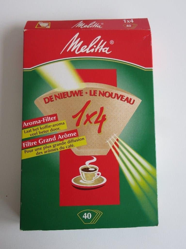 melitta papieren koffiefilters 1x4, Overige typen, Papier/karton, Ophalen of Verzenden, Zo goed als nieuw
