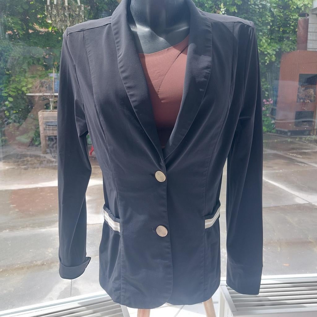Helena HART blauw jasje maat M prima staat, Kleding | Dames, Jasjes, Kostuums en Pakken, Maat 38/40 (M), Blauw, Ophalen of Verzenden