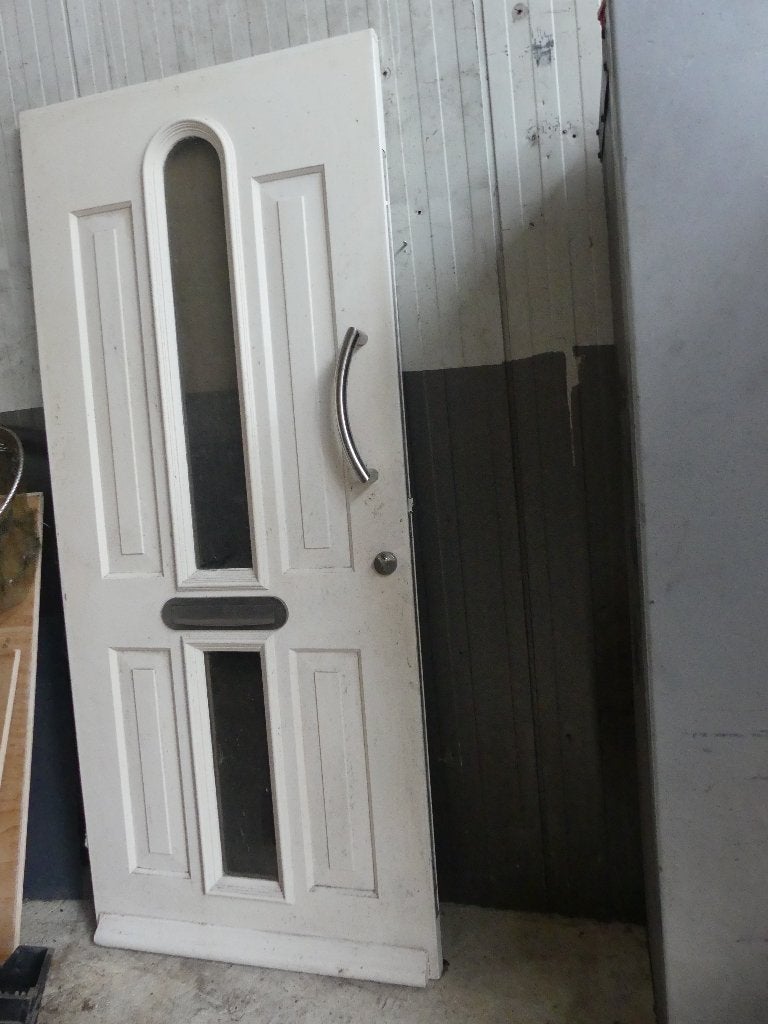 voordeur , hardhout, Ophalen, Gebruikt, 80 tot 100 cm, Buitendeur