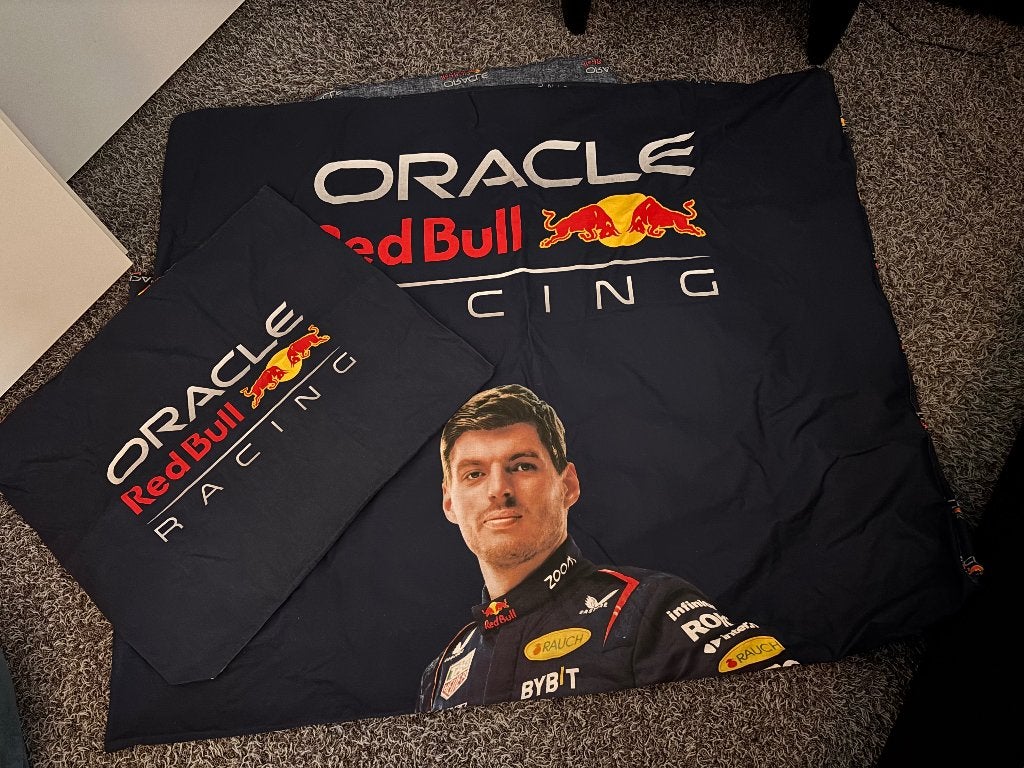 Dekbedovertrek Max Verstappen 1 persoons, Ophalen, Zo goed als nieuw, Eenpersoons, Dekbedovertrek