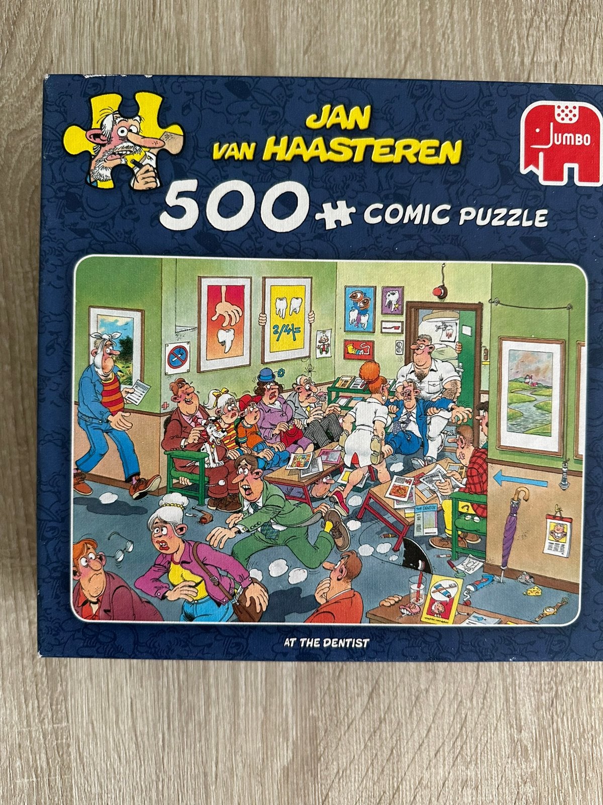 Jan van Haasteren Comic Puzzel - At the Dentist (500 stukjes, Hobby en Vrije tijd, Denksport en Puzzels, Ophalen of Verzenden