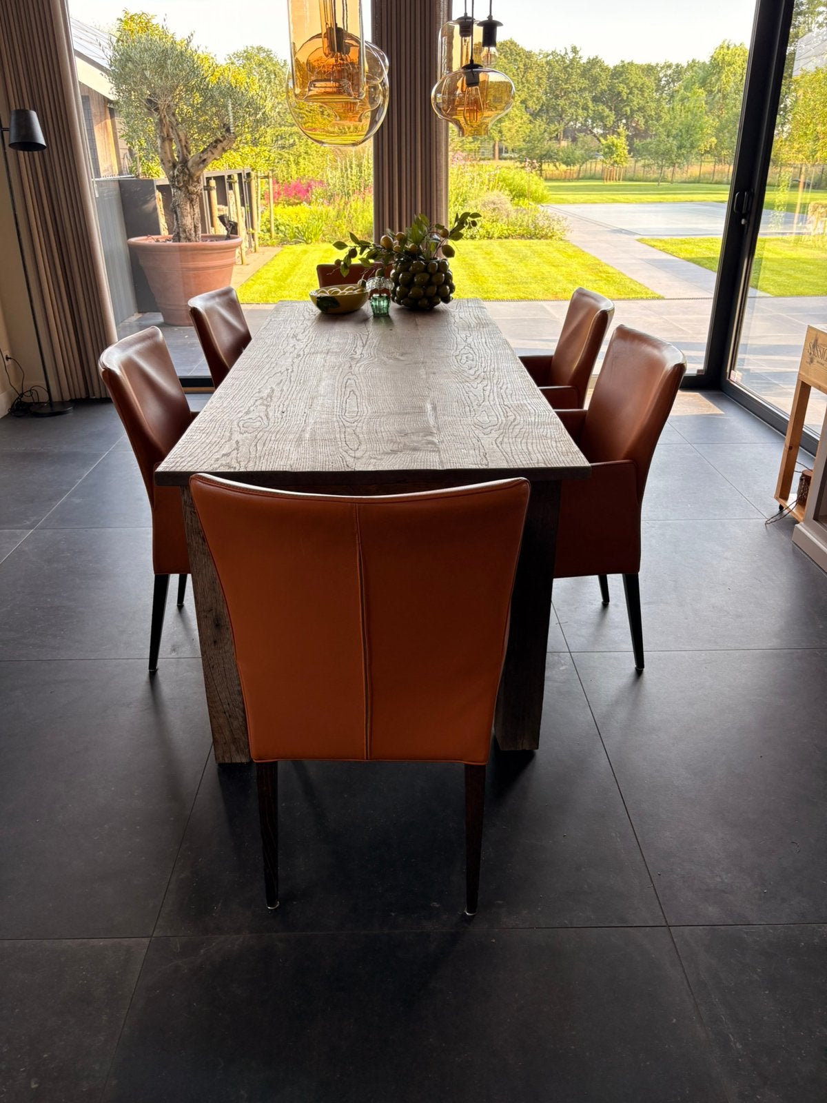 Te koop 6 Bench Furniture Butterfly Multi stoelen, leer, Huis en Inrichting, Stoelen, Ophalen, Overige kleuren, Leer, Zo goed als nieuw