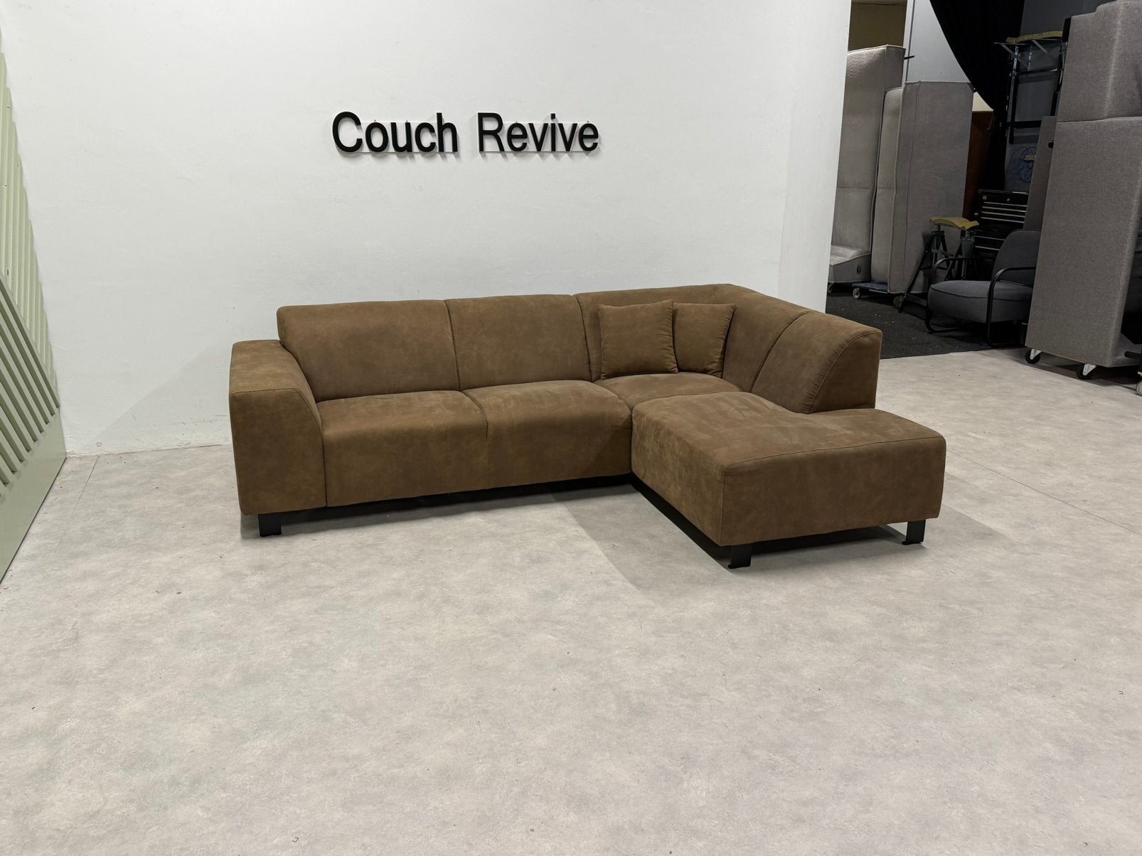 Beige Hoekbank 255-180 | Refurbished Gratis levering