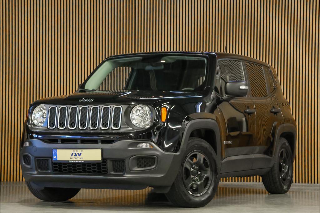 Jeep Renegade 1.6 E-torq Sport | Grijs kenteken | Airco | Bl, Auto's, Bestelauto's, Stof, Gebruikt, 4 cilinders, Zwart