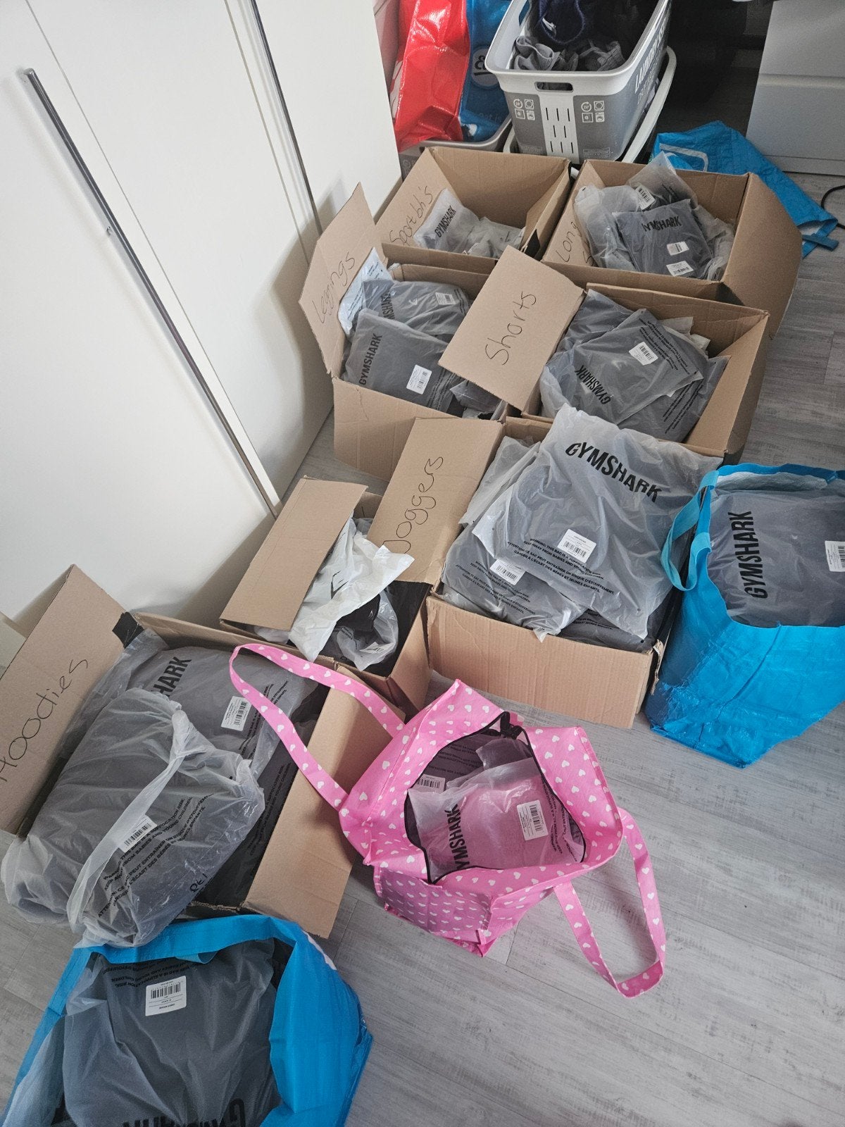 Gymshark Sportkleding (156 Stuks), Zwart, Nieuw, Ophalen of Verzenden, Fitness of Aerobics