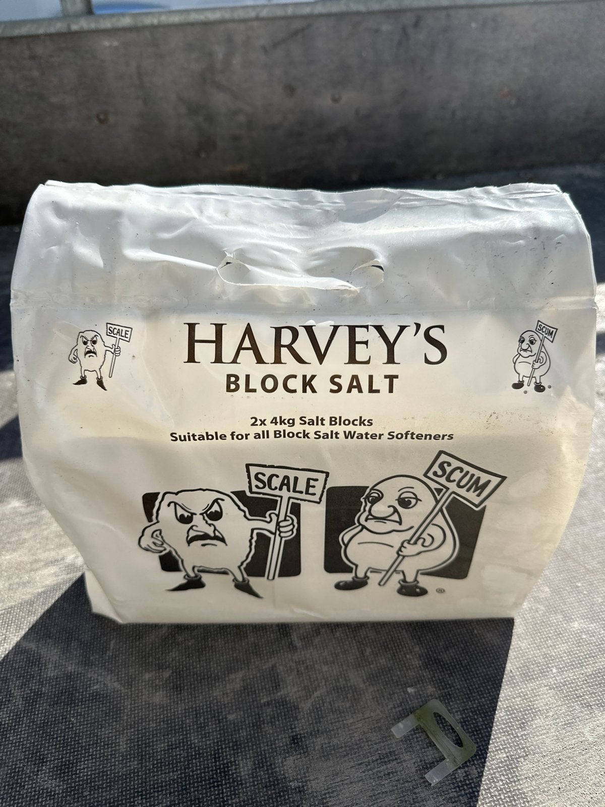 14 zakken Harvey’s blokzout (2x 4kg per zak)