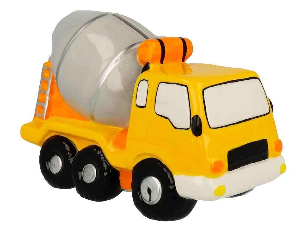 Nieuw spaarpot van een betonmixer/vrachtauto, ., Steen, Aardewerk of Keramiek, Vervoermiddel, Nieuw