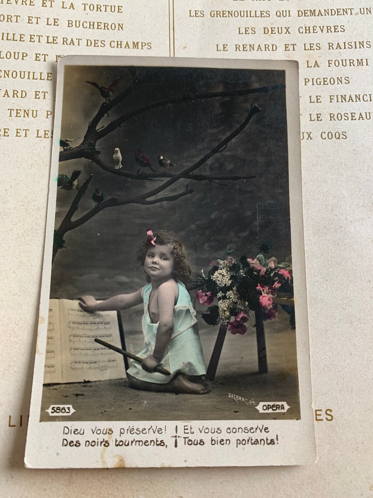 Zangles voor de vogels (EL), Ophalen of Verzenden, Voor 1920, Gelopen, Kinderen