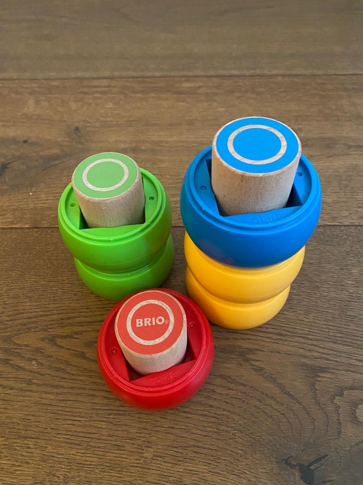 Grote set Brio houten speelgoed met loopwagen, Ophalen of Verzenden, Gebruikt, Duw- of Trekspeelgoed