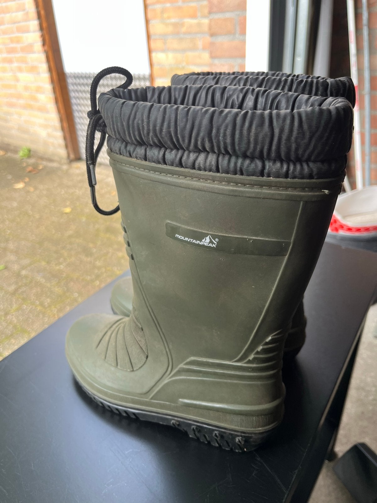 Gevoerde Regenlaarzen Maat 35, Ophalen, Zo goed als nieuw, Groen, Hoge laarzen