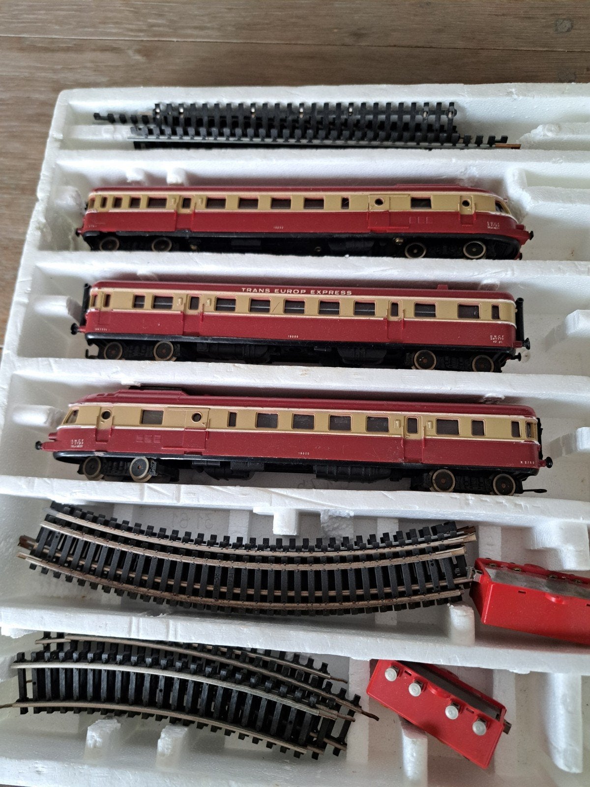 Lima 3-delige TEE treinset - Motorwagen rijdt netjes, Gelijkstroom, Ophalen of Verzenden, Analoog, Lima