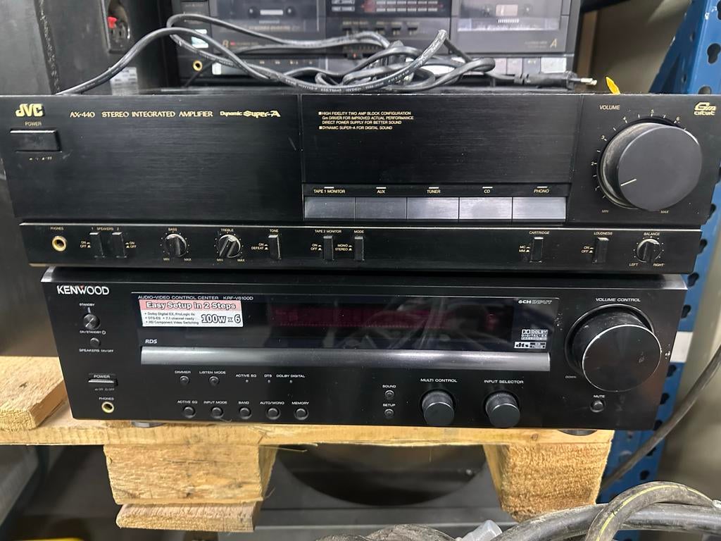 Kenwood versterker defect, Gebruikt, JVC, Ophalen of Verzenden, 60 tot 120 watt
