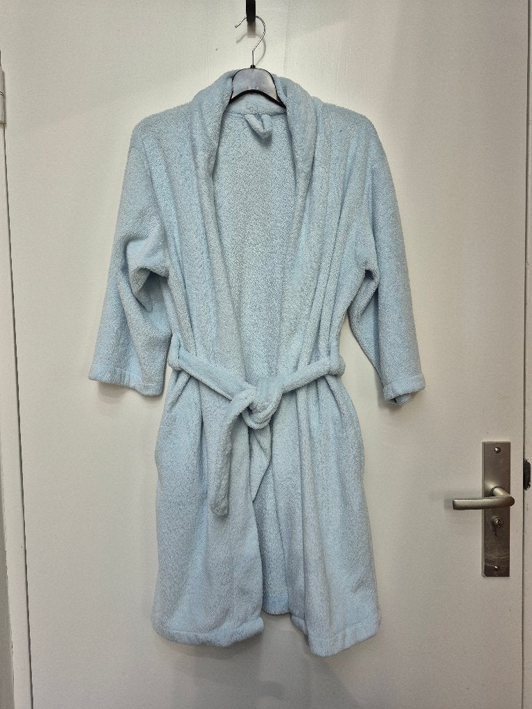 Lichtblauwe ochtendjas / badjas / kamerjas maat 146 / 152, Ophalen of Verzenden, Gebruikt, Meisje, Nacht- of Onderkleding