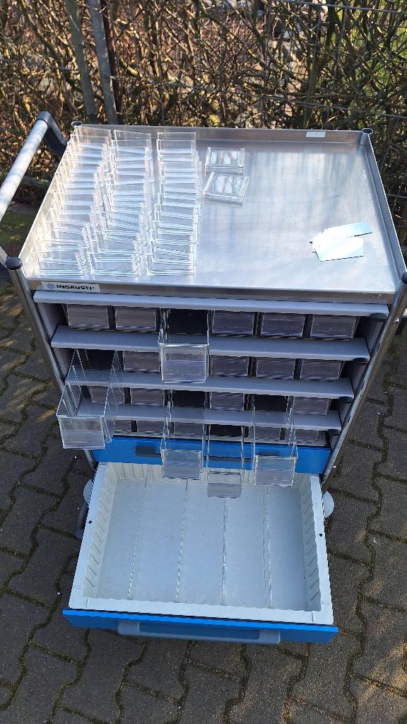 Gereedschapswagen RVS gereedschapskar sorteer kar, Ophalen, ., Zo goed als nieuw, .