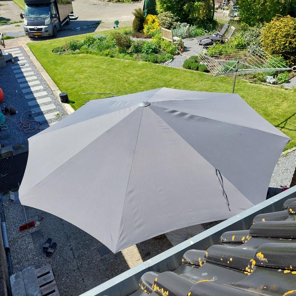 Platinum parasol 4 meter, Tuin en Terras, Parasols, Ophalen, Zo goed als nieuw, 3 tot 4 meter, Stokparasol