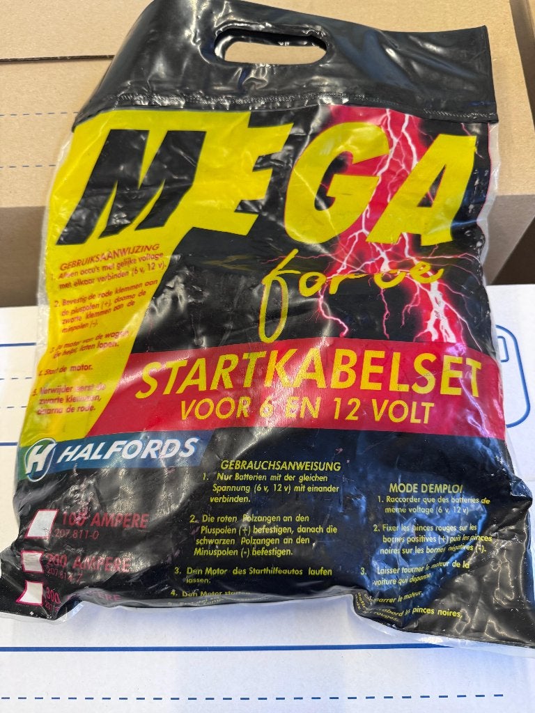 Mega Startkabelset 6V en 12V, Ophalen of Verzenden, Zo goed als nieuw