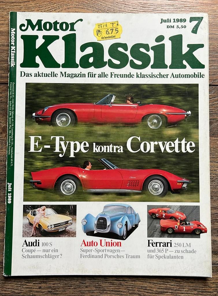 Motor Klassik: Corvette C3, Audi 100 Coupe S, Ford 17M, Ophalen of Verzenden, Gelezen, Algemeen