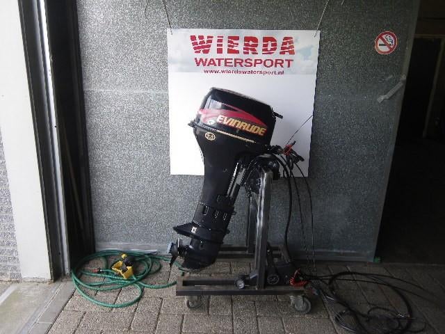 9,9 pk evinrude 4 takt elektrische start ,afstandbediening, Watersport en Boten, Ophalen, Gebruikt, 5 tot 10 pk, Viertaktmotor