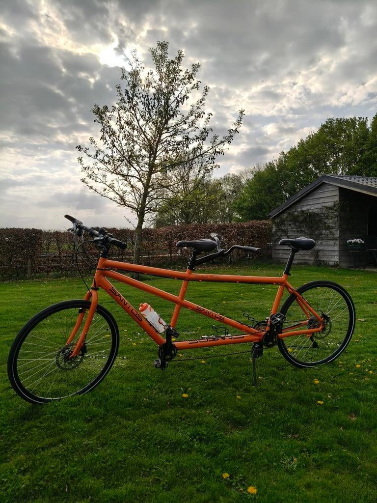 Santos Double Travel Tandem – Oranje Metallic (Maat L), Fietsen en Brommers, Fietsen | Tandems, Ophalen