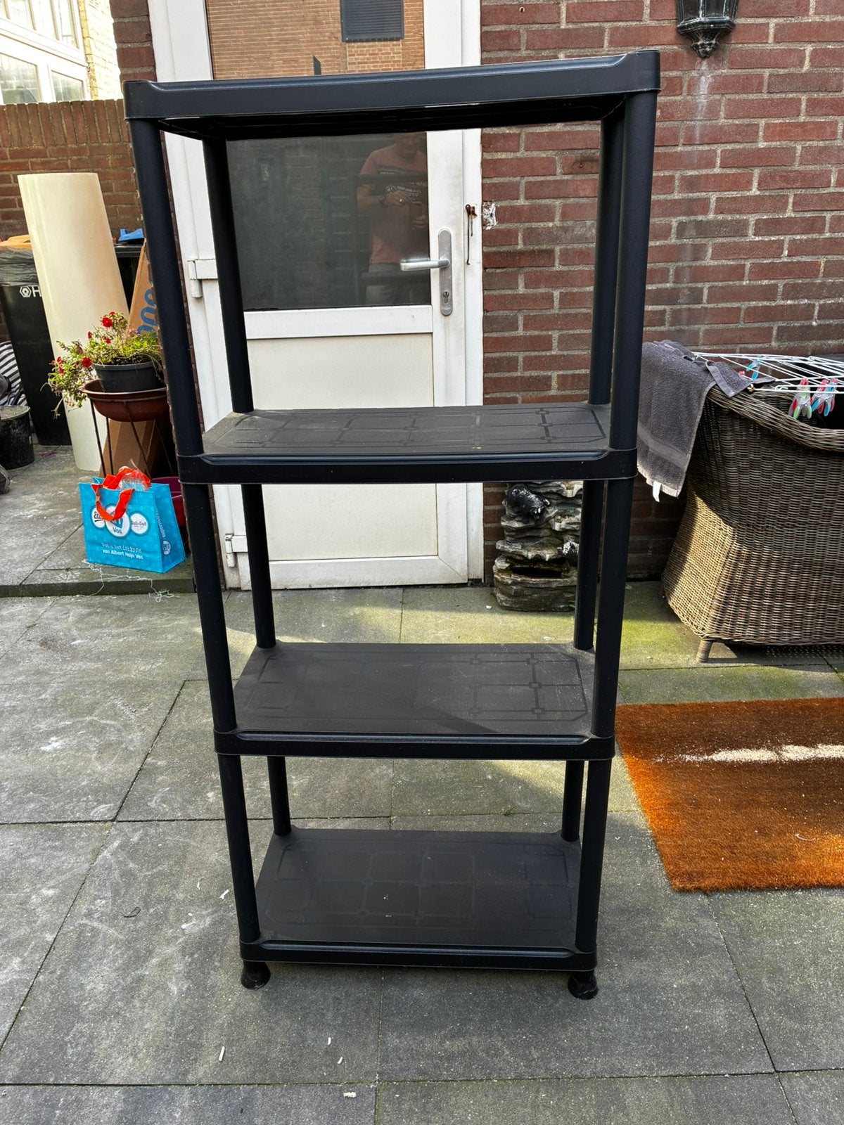 Compact Kunststof Opbergrek / Stellingkast, Ophalen, Gebruikt