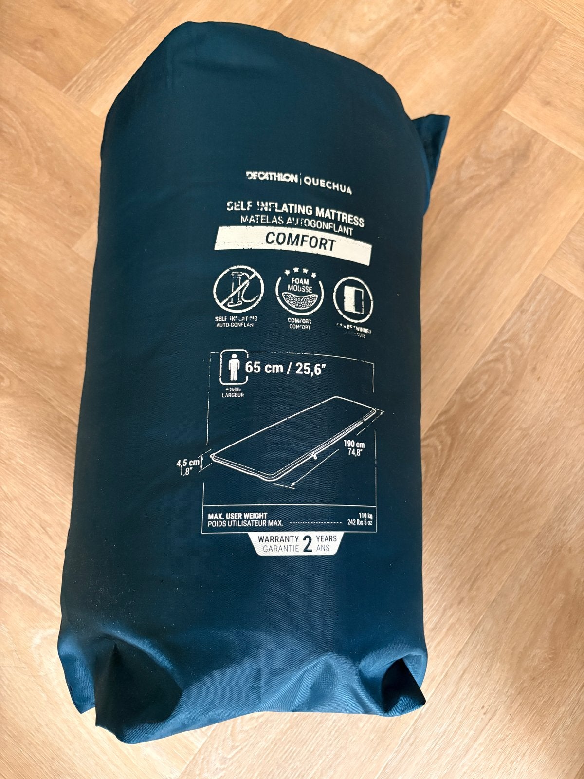 Decathlon Quechua Slaapmat, Kussen & Overbroek (S), Ophalen, Zo goed als nieuw, 1-persoons