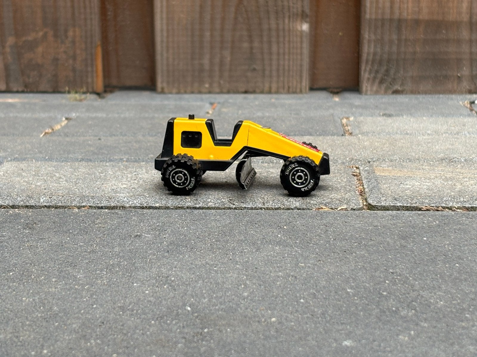 Vintage Tonka Mini Grader / Road Grader '80 – Origineel, Ophalen of Verzenden