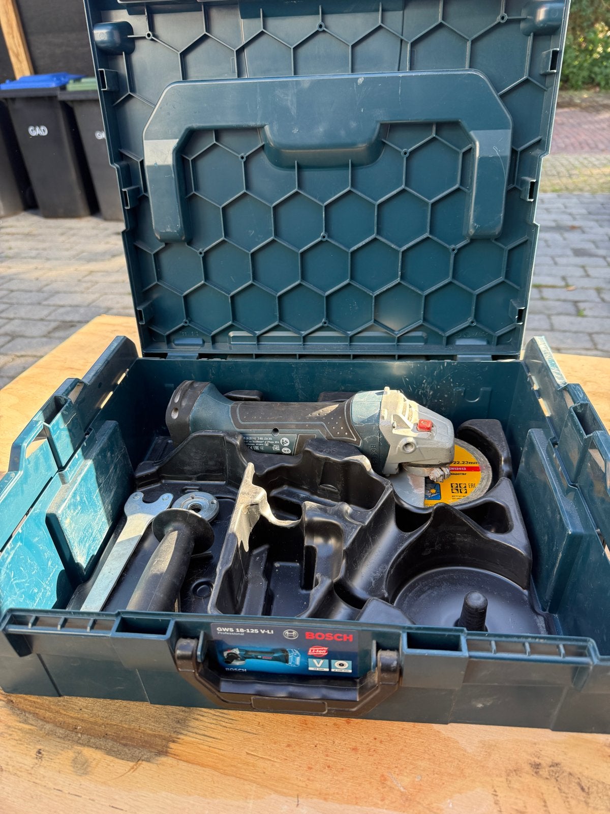Bosch Professional GWS 18-125 V-LI Haakse Slijper, Ophalen, Gebruikt, Minder dan 700 watt, Haakse handslijpmachine