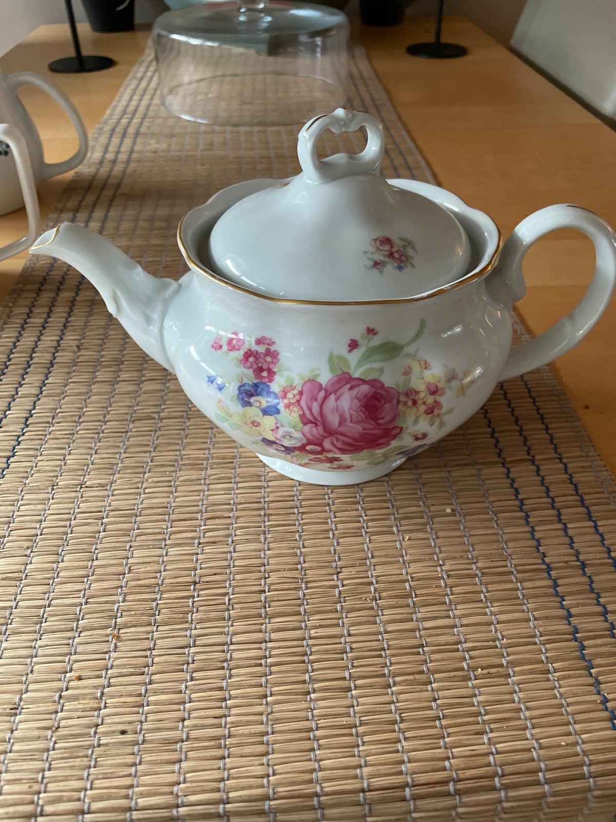 Vintage Karolina Theepot - Made in Poland, Ophalen of Verzenden
