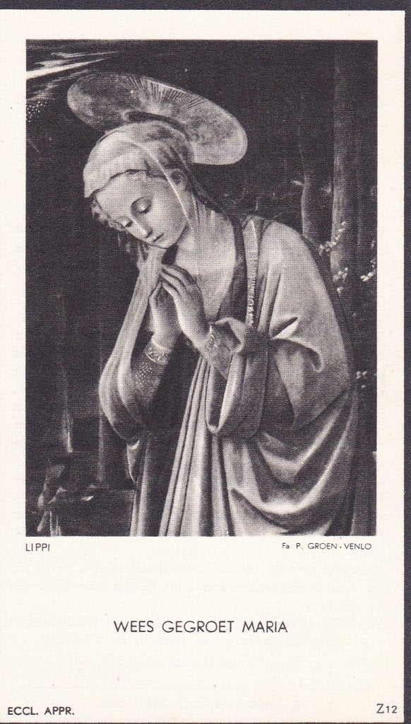 Maria E. Geraedts - Tophoven  1883-1960, Verzamelen, Verzenden, Bidprentje