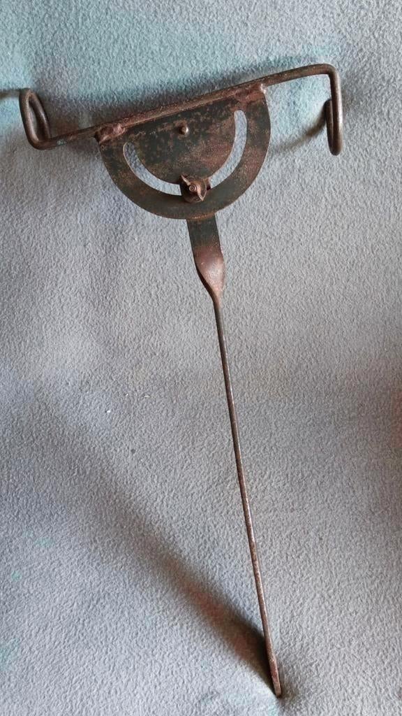 Antieke hengelsteun, hengelbeugel, hengelhouder, Ophalen of Verzenden