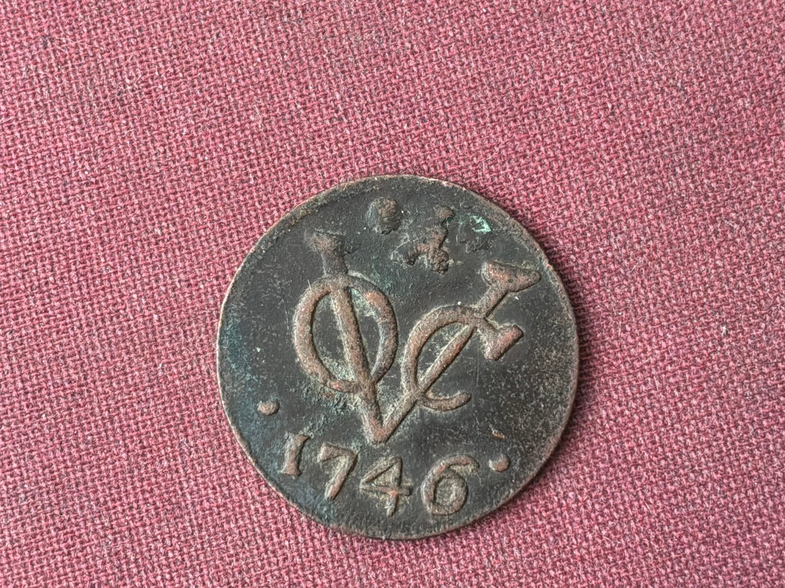 Nette duit zeeland voc 1746, Postzegels en Munten, Munten | Nederland, Ophalen of Verzenden, Vóór koninkrijk, Overige waardes