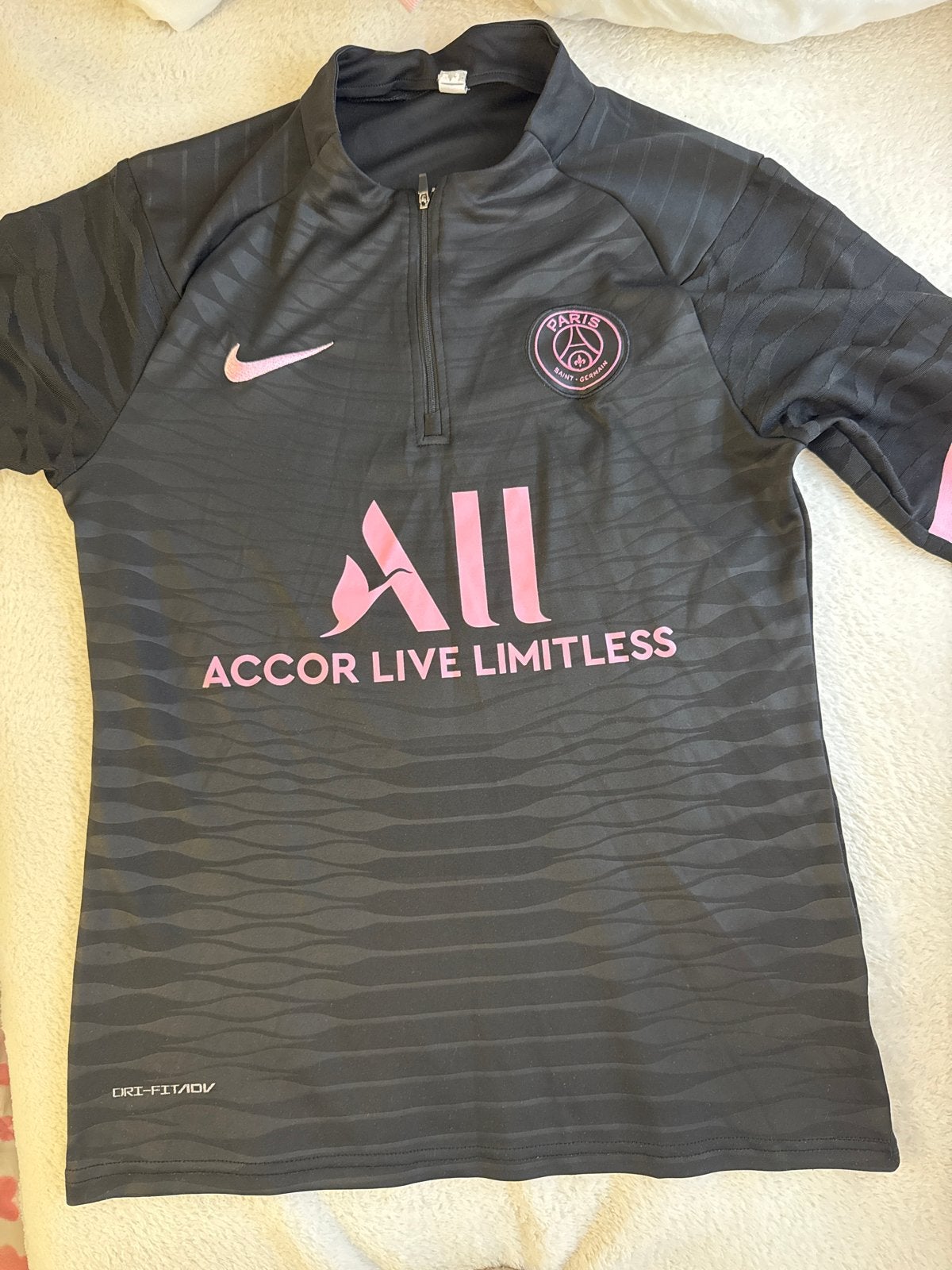 Paris Saint-Germain Training Top - Zwart/Roze, Zwart, Overige maten, Ophalen of Verzenden, Zo goed als nieuw