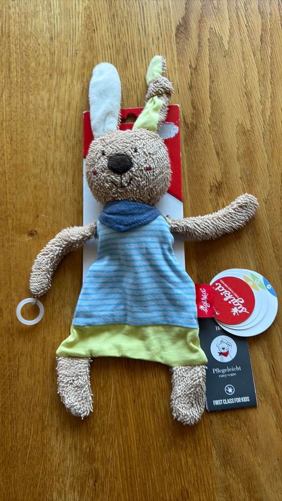 Sigikid knuffel konijn konijntje knuffeldoekje, Ophalen of Verzenden, Met label, Sigikid, Konijn