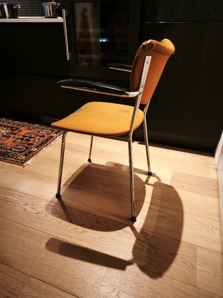 Vintage design stoel, Ophalen, Gebruikt, Overige kleuren, Metaal