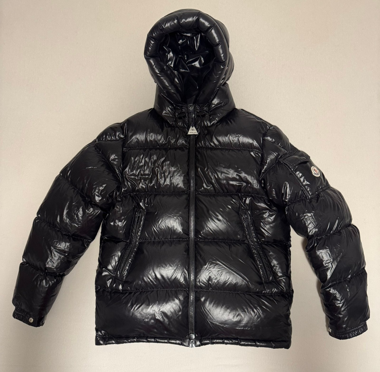 Moncler Ecrins Down Jas, Kleding | Heren, Jassen | Winter, Ophalen of Verzenden, Gedragen, Maat 52/54 (L), Zwart