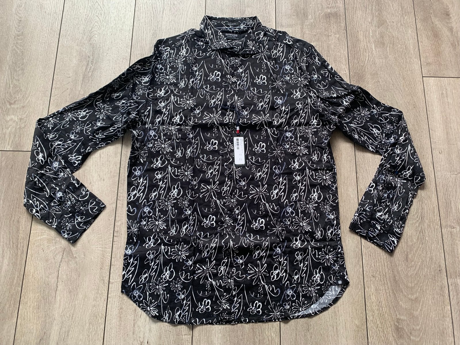 Dstrezzed super gaaf nieuw overhemd (Maat M), Verzenden, Nieuw, Zwart, Halswijdte 39/40 (M)