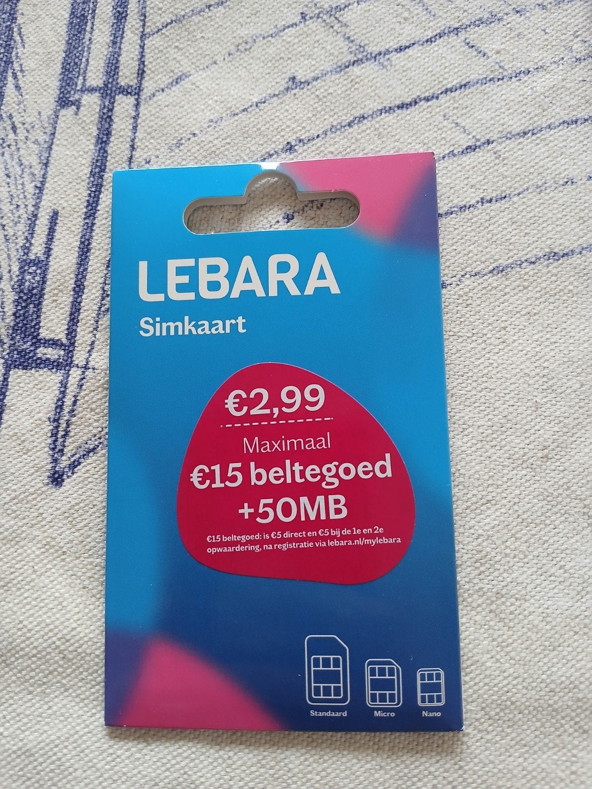 Lebara Simkaart 25 stuks, Verzenden, Nieuw, KPN, Simkaart