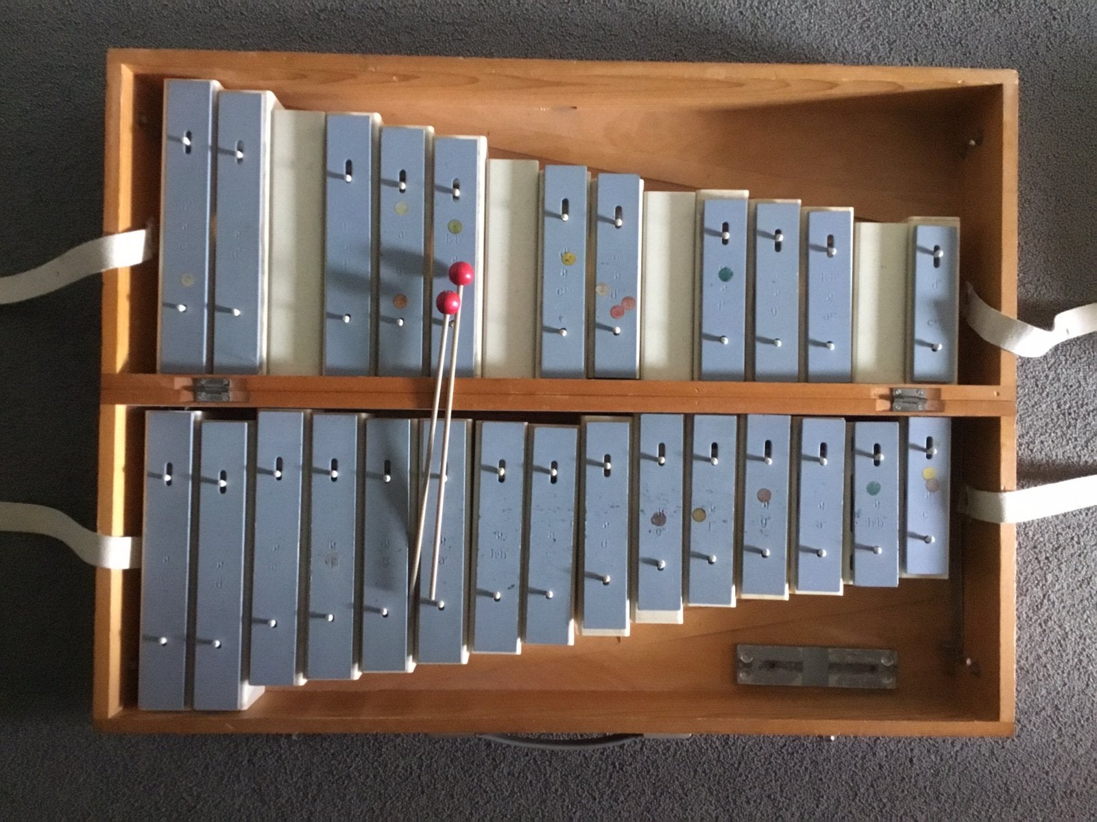 Groot Sonor klokkenspel, Ophalen, Gebruikt, Melodische percussie