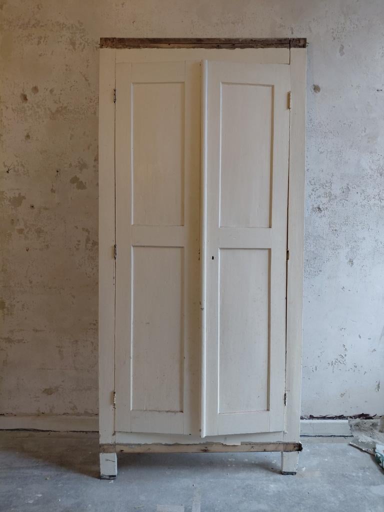 Antieke voorzetdeur uit oud klooster, Gebruikt, 215 cm of meer, Binnendeur, Hout