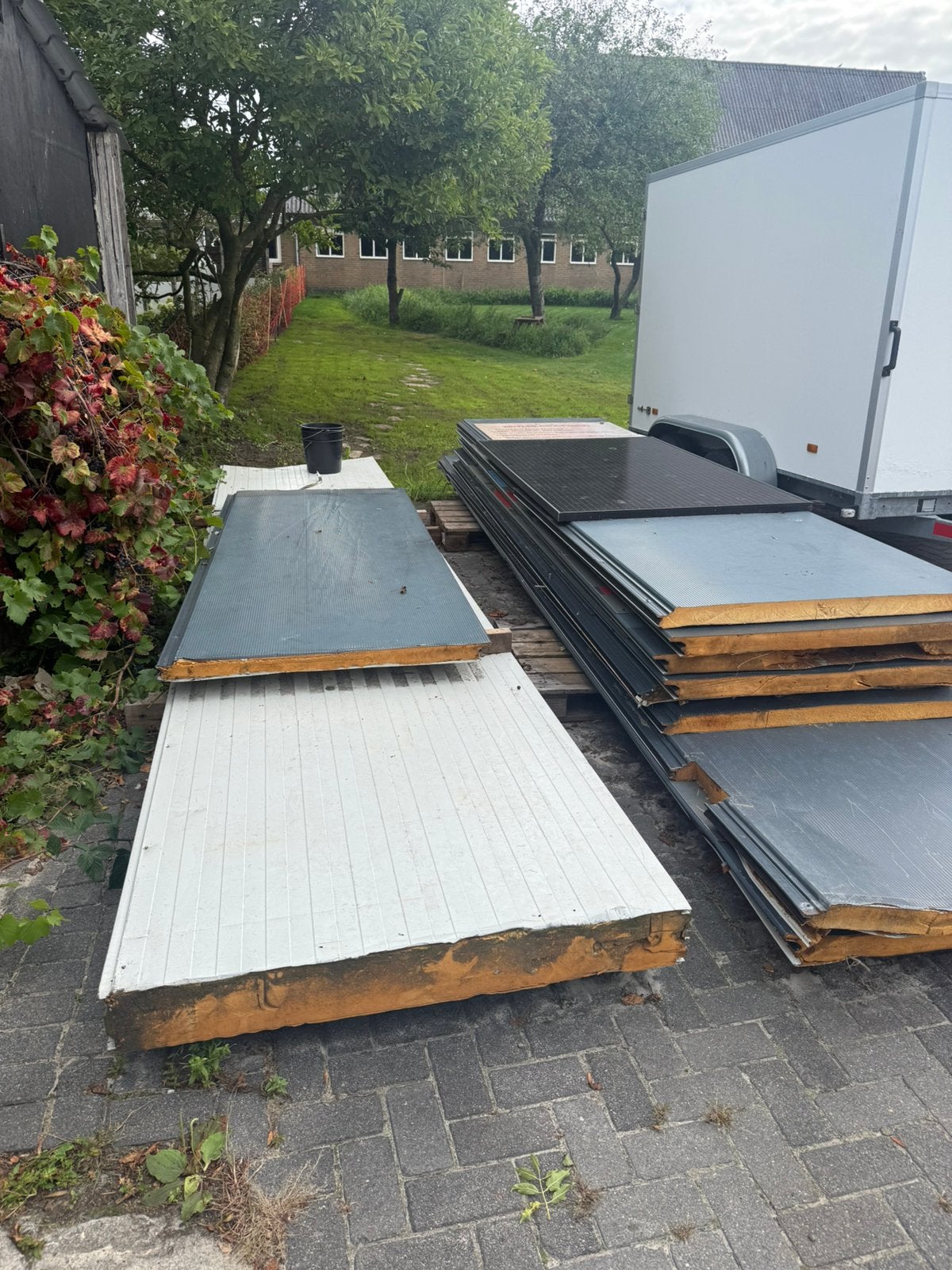Sandwich panelen/ wand panelen/ isolatie 60 mm 35m2, Ophalen, Gebruikt, Overige materialen, 50 tot 100 mm