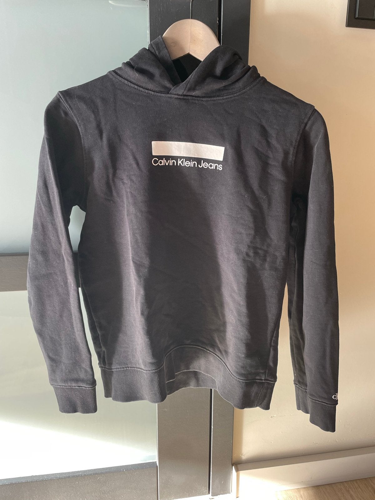 Calvin Klein Jeans hoodie zwart maat 14, Ophalen of Verzenden, Gebruikt, Jongen of Meisje, Trui of Vest
