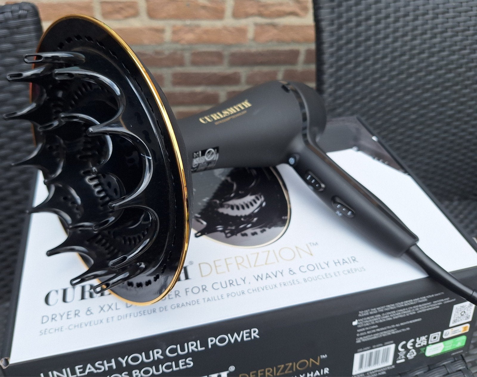 Curlsmith Defrizzion Dryer & XXL Diffuser fohn voor krullen, Sieraden, Tassen en Uiterlijk, Uiterlijk | Haarverzorging, Ophalen