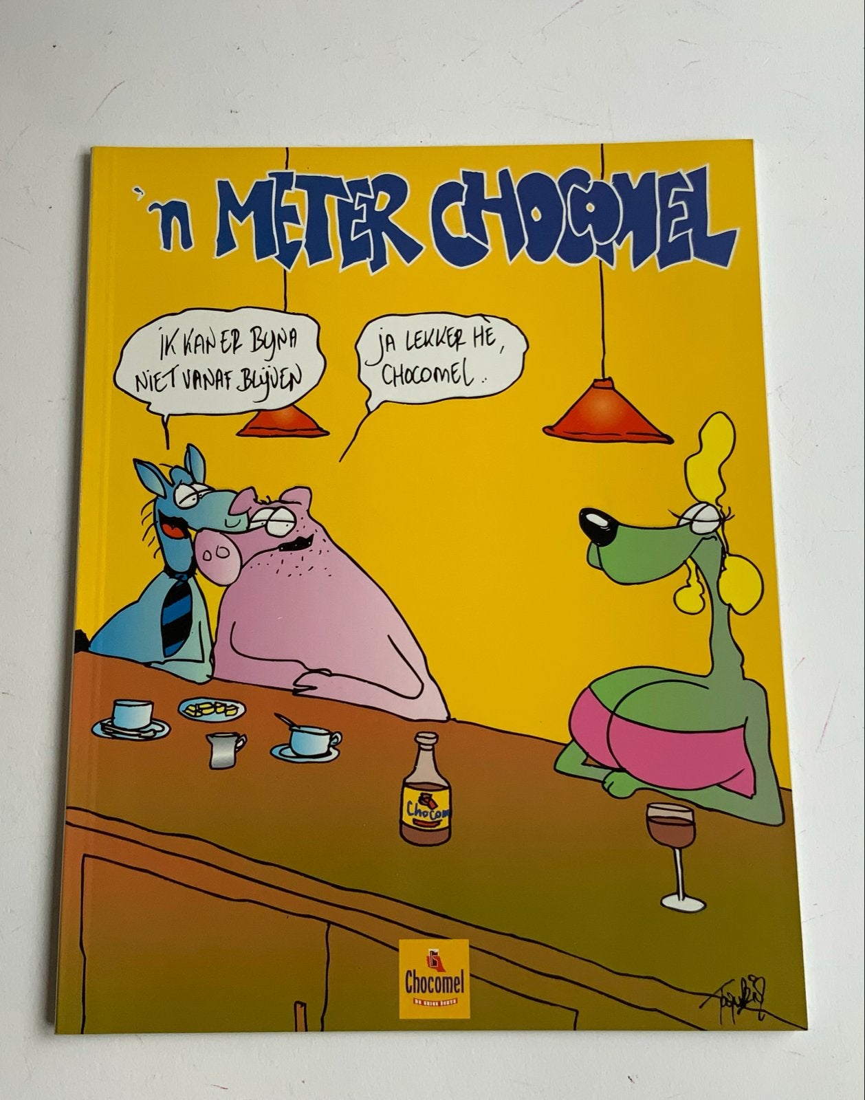Chocomel stripboek - n Meter Chocomel - Gelimiteerde oplage, Eén stripboek, Ophalen of Verzenden, Zo goed als nieuw