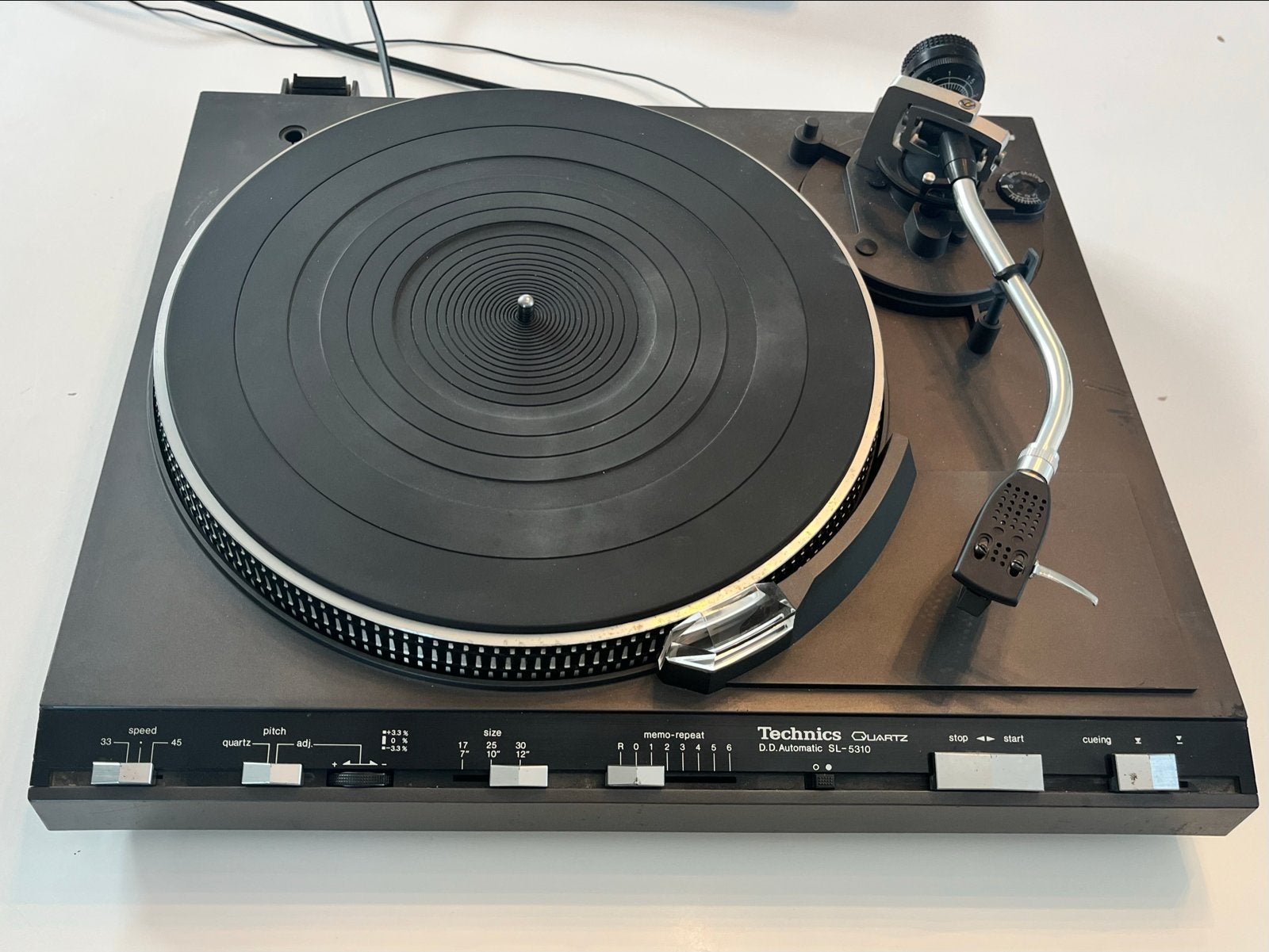 Technics SL-5310 Platenspeler+Deels defecte stofkap, Ophalen, Gebruikt, Pitch-regelaar, Platenspeler